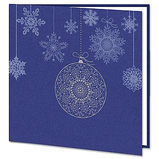 Snowflake Bauble Christmas Card