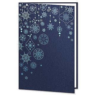 Christmas Decoration Navy Blue Card