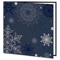 Navy Blue Textured Christmas Card