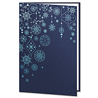 Christmas Decoration Navy Blue Card