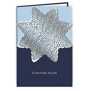 Navy Blue Laser Christmas Star
