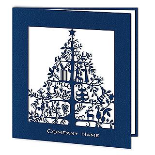 Navy Blue Laser Christmas Tree