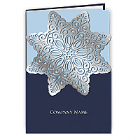 Navy Blue Laser Christmas Star