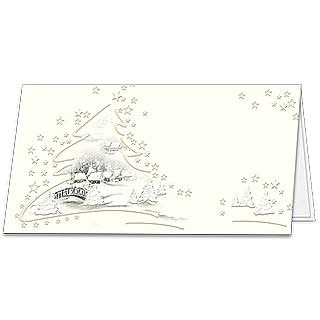 Cream Christmas Card
