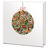 Colourful Bauble Card
