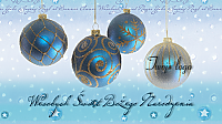 Blue Baubles E-Card