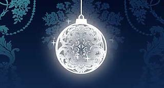 Glistening Bauble E-Card