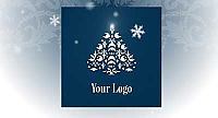 White Christmas Tree E-Card