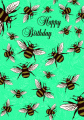 Greetings Card Birthday Bees