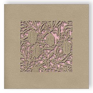 Kartka laserowa William Morris