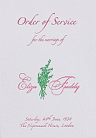 Order of service