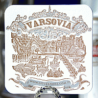 Pamiątkowe podkładki (wafle) pod piwo, wino techniką letterpress